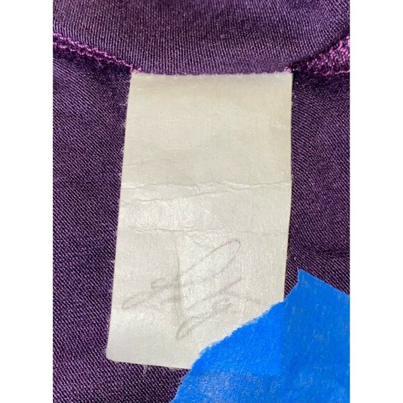 Multi-Gold Beaded Asymmetrical Tunic Top Plum Black - Picture 5 of 6